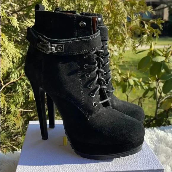 Aldo Panzano Platform Bootie - Black Suede - Picture 10 of 14